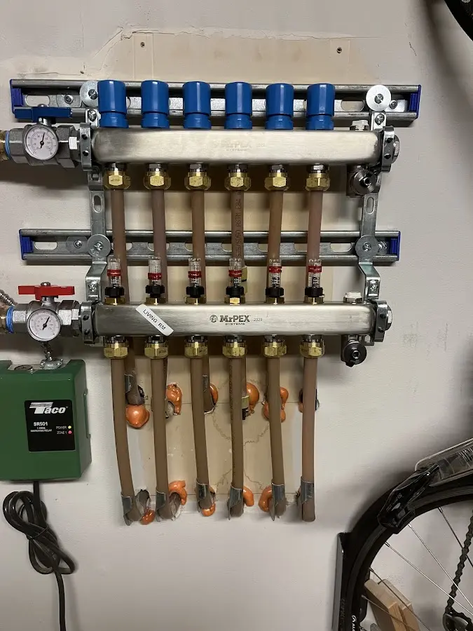 Plumber performing Gas Leak Detection at a residential property in Countryside